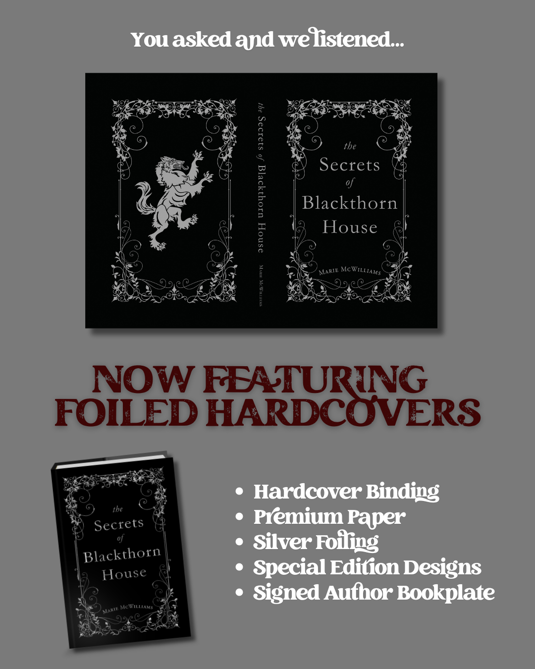 The Secrets of Blackthorn House Foiled Hardcover (PRE-ORDER)