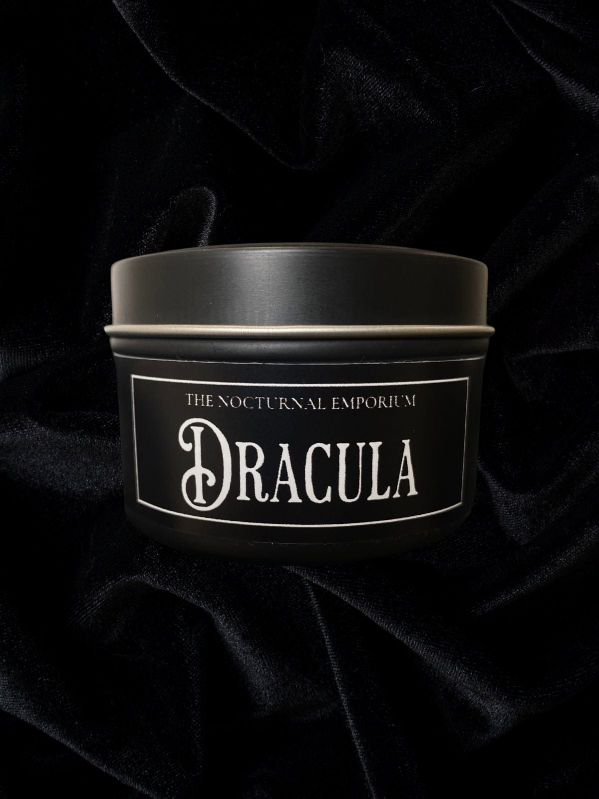 Dracula Tin Candle