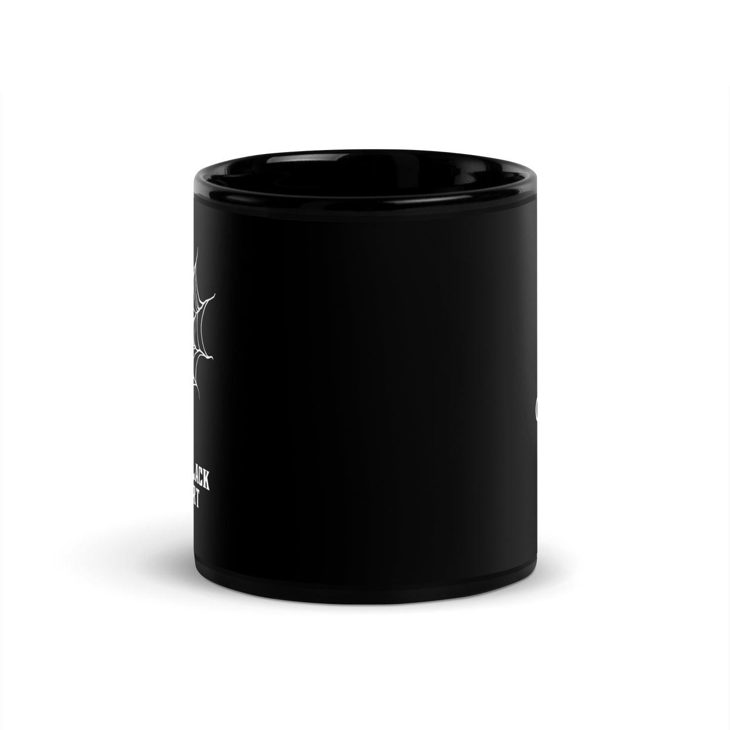 Tasse brillante noire comme mon coeur