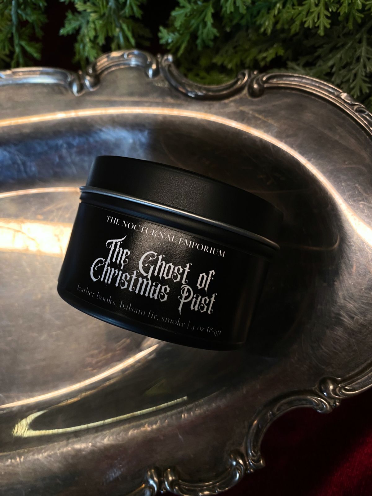 The Ghost of Christmas Past Tin Candle