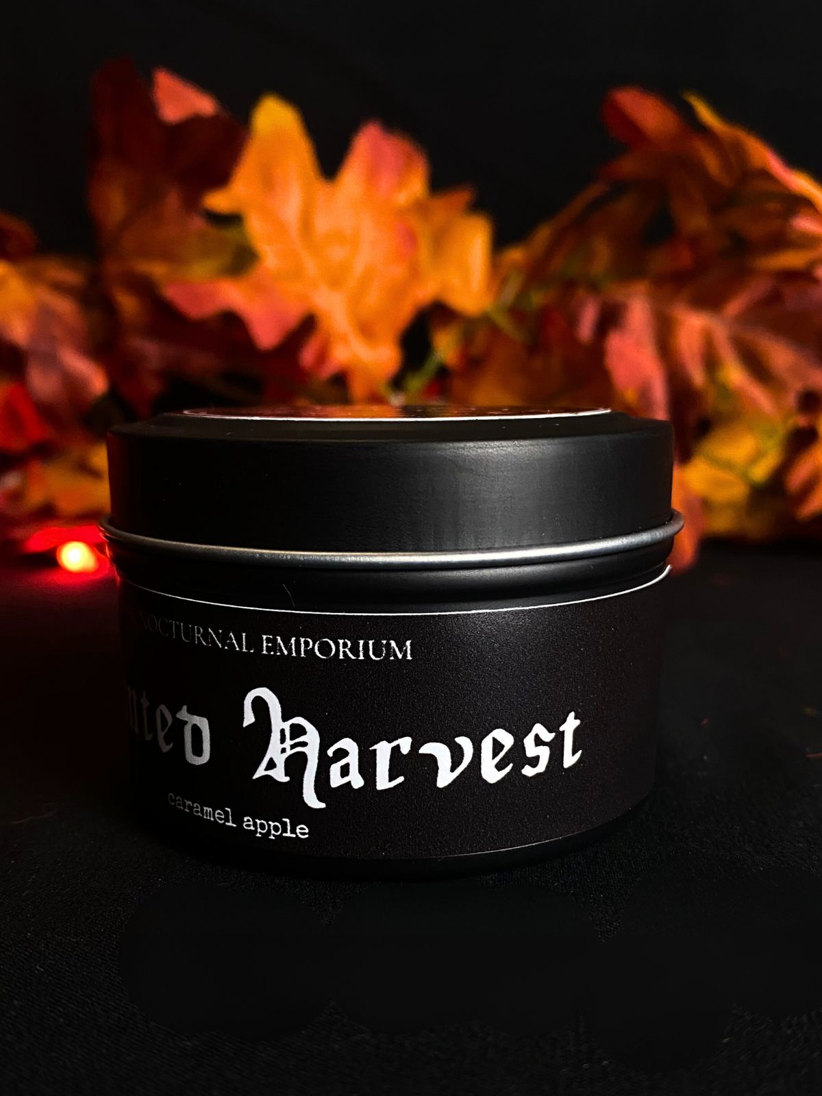 Haunted Harvest Tin Candle