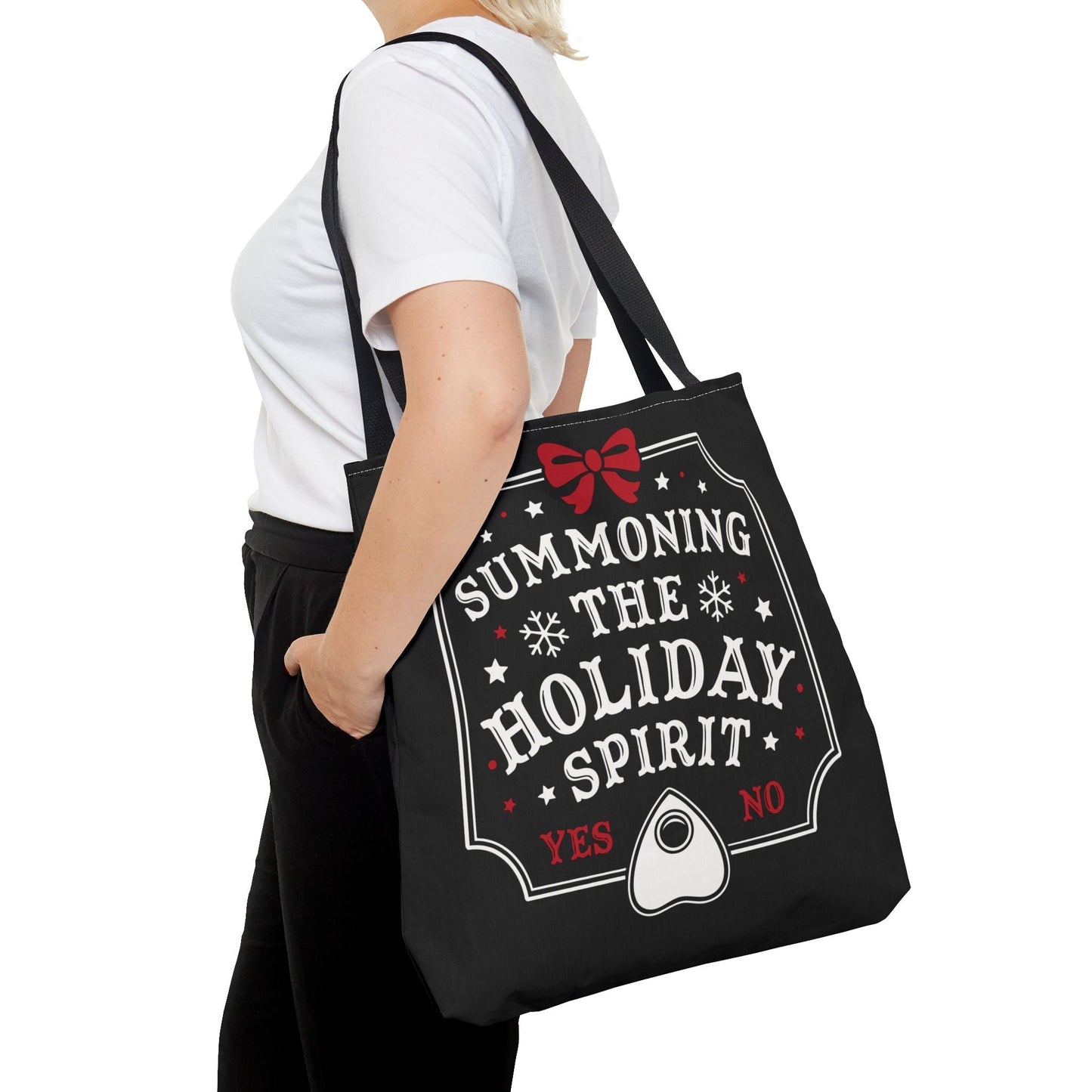 Summoning the Holiday Spirit Reusable Gift Bag Tote