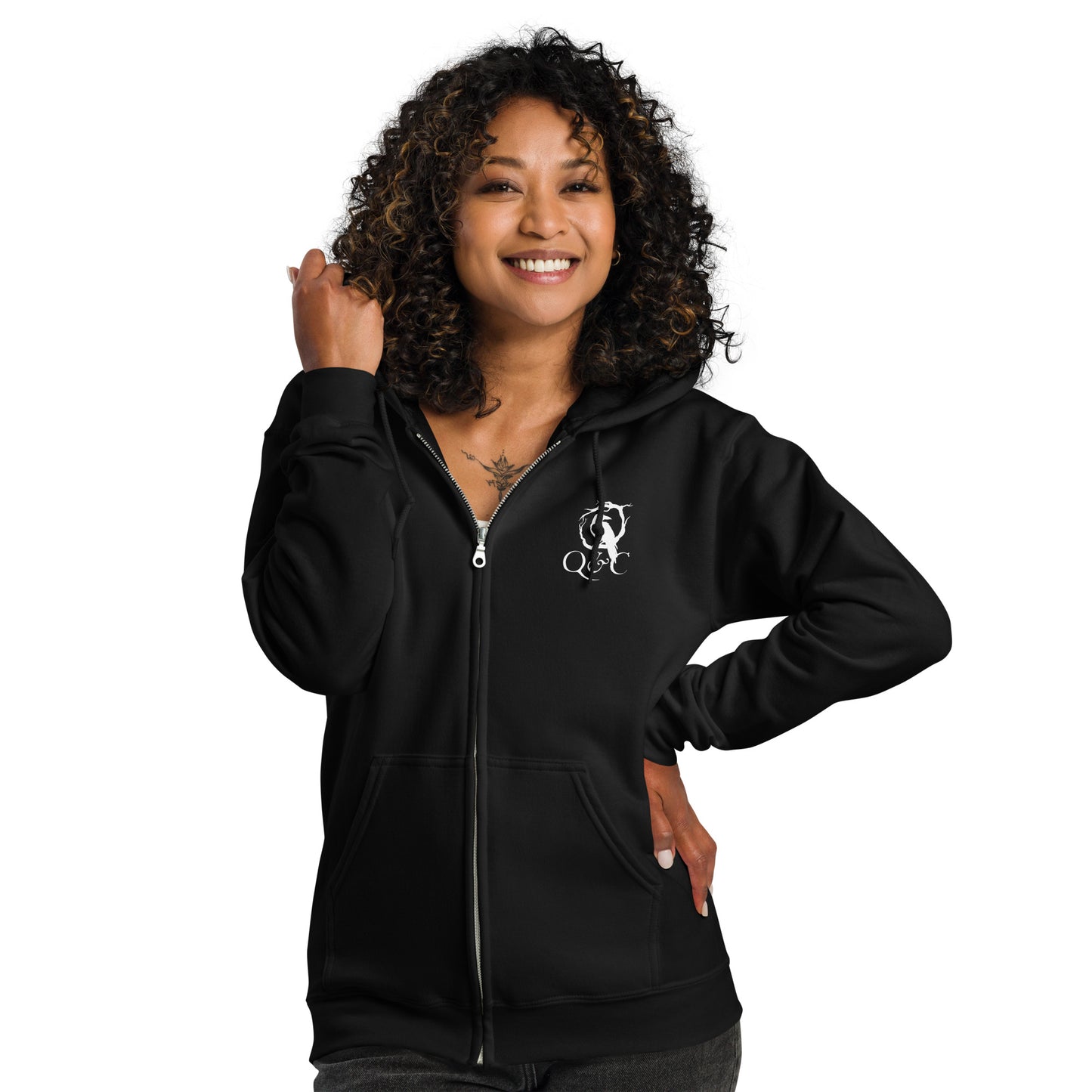 Read or Die Sweat à capuche zippé unisexe en mélange épais