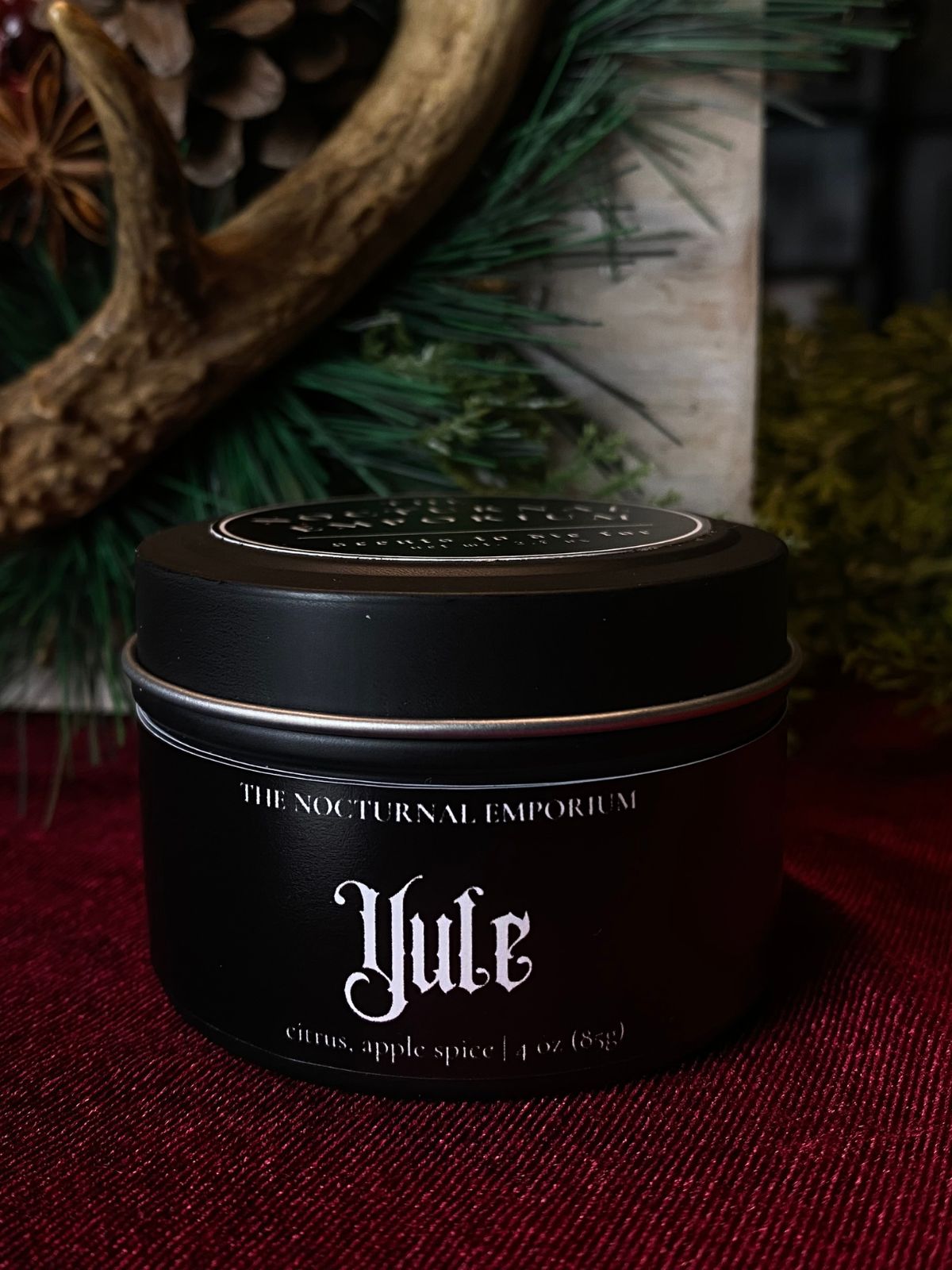 Yule Tin Candle