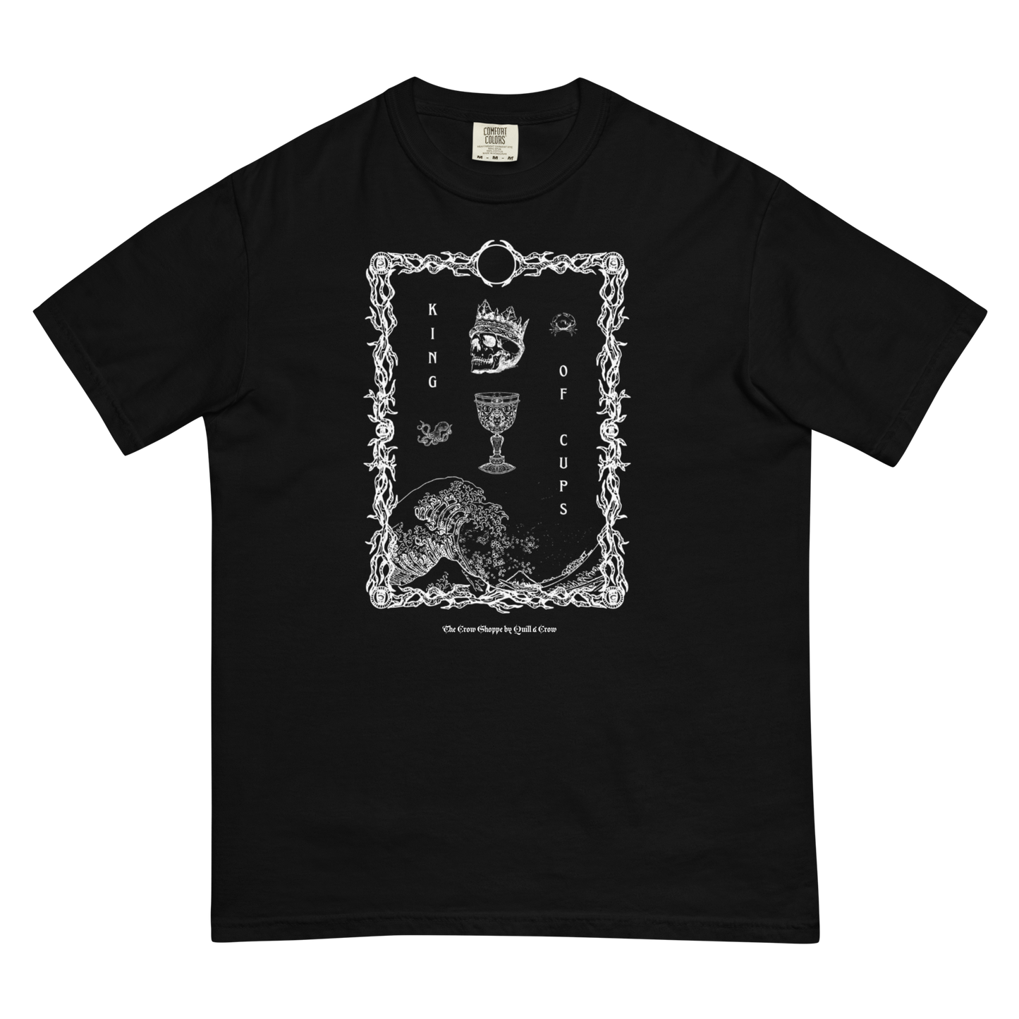 King of Cups shirt. Quill and Crow Publishing House.