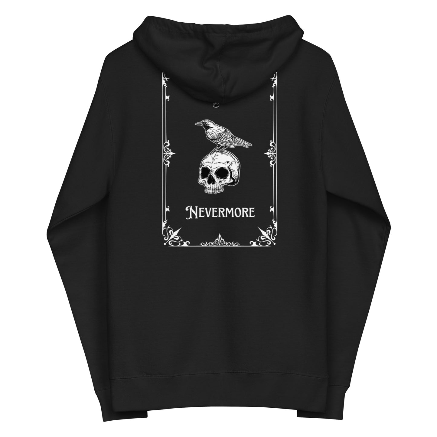 Sweat à capuche zippé en polaire unisexe Nevermore
