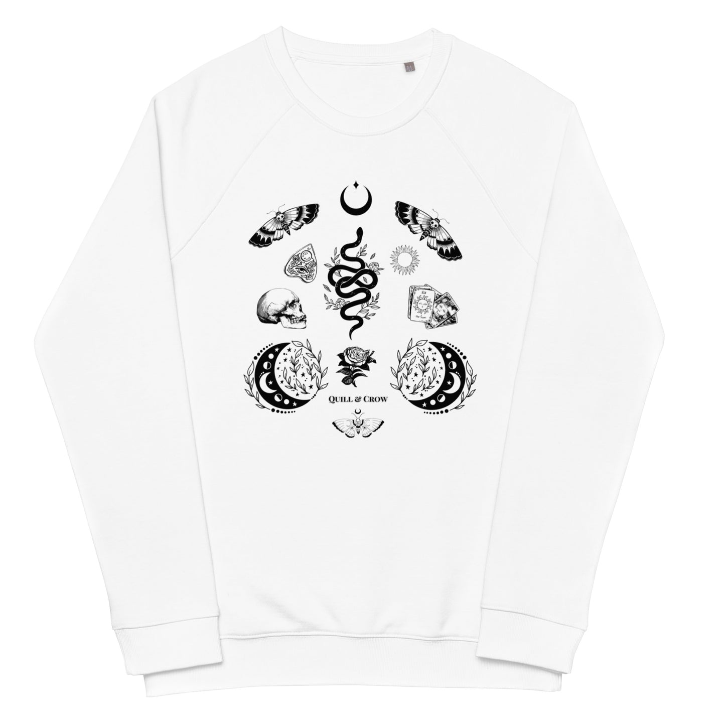 Sweat-shirt occulte (blanc sorcière)