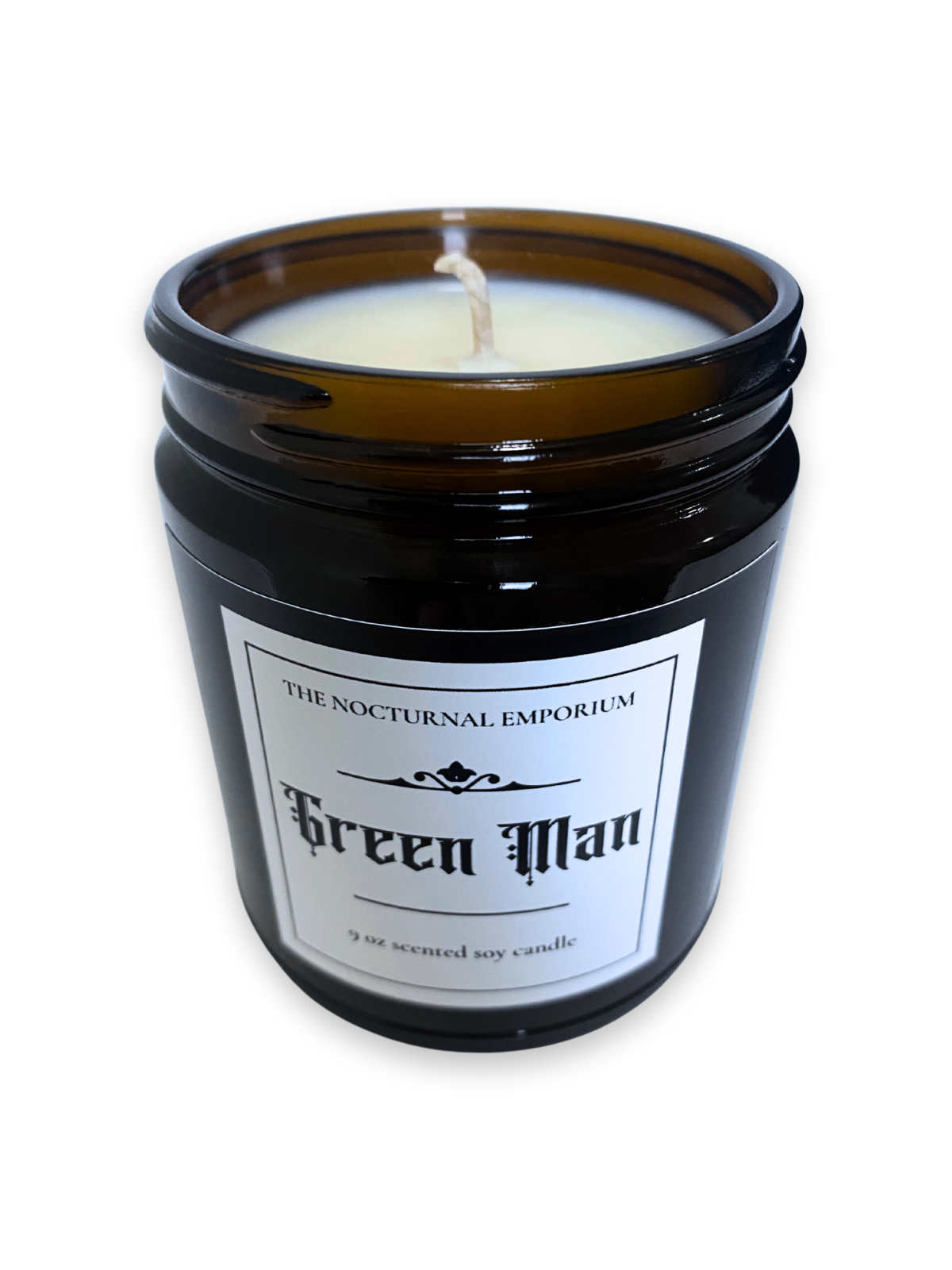 Green Man Jar Candle