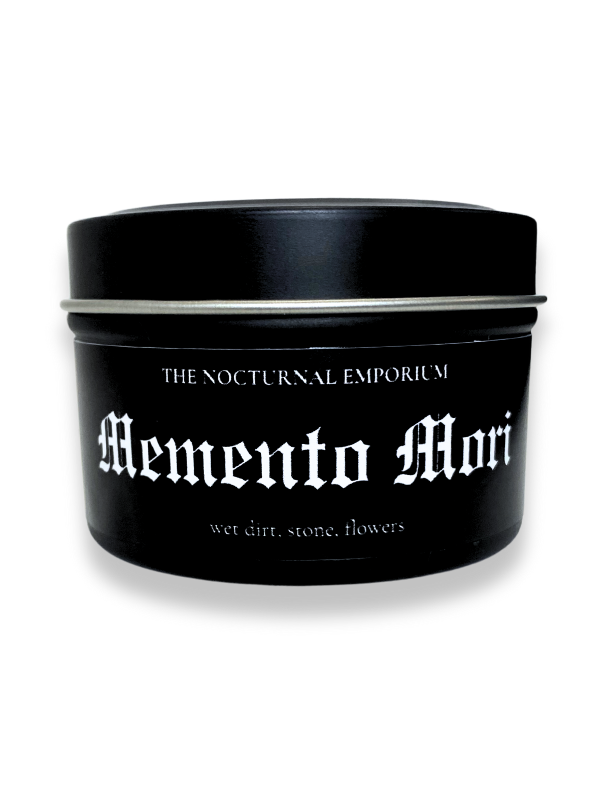 Memento Mori Tin Candle