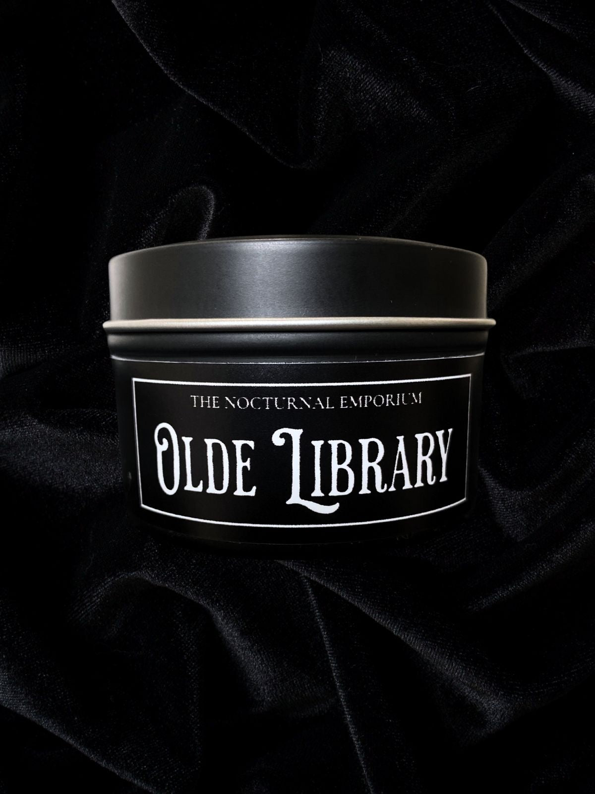 Olde Library Tin Candle