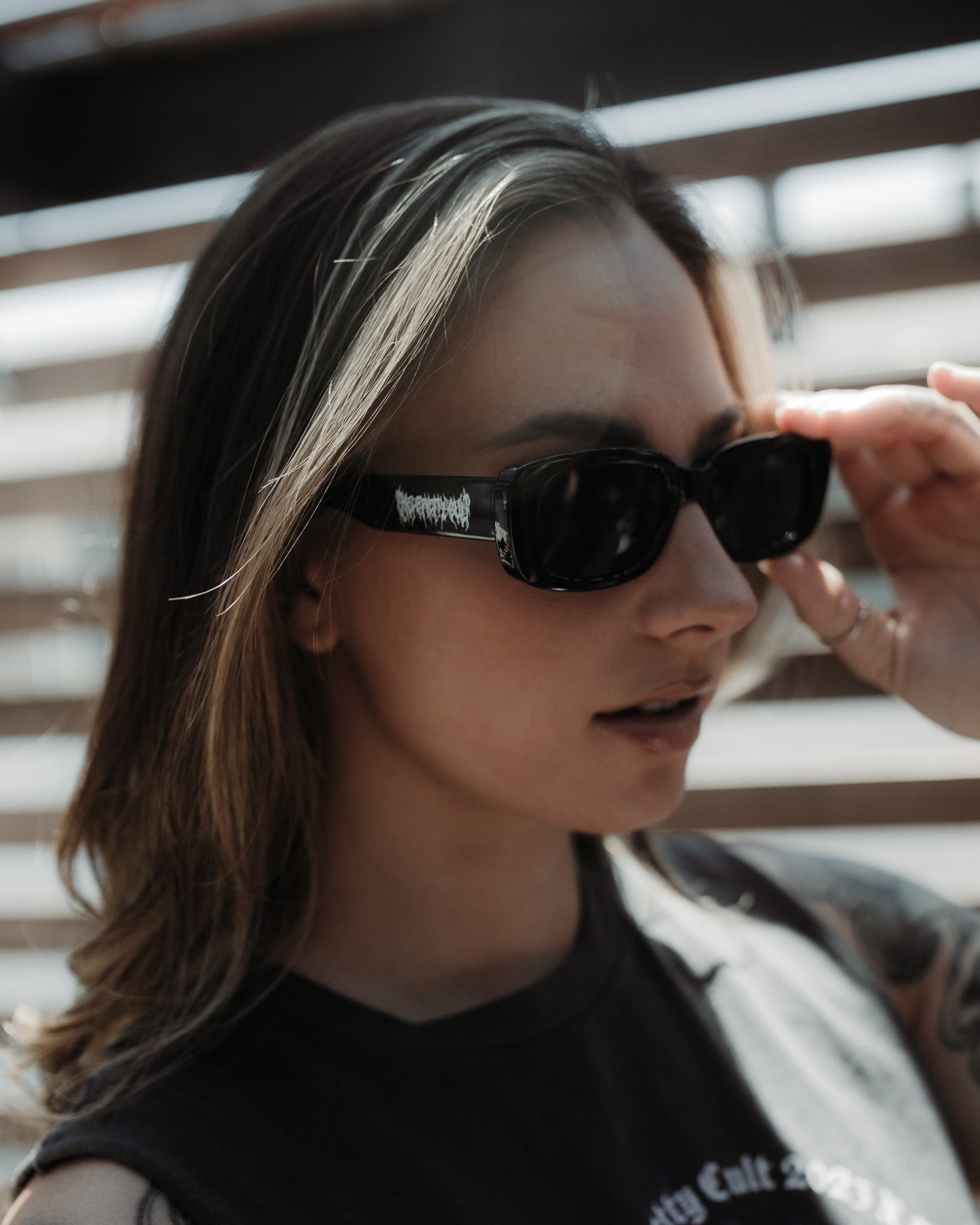 TPC Black Metal Sunglasses