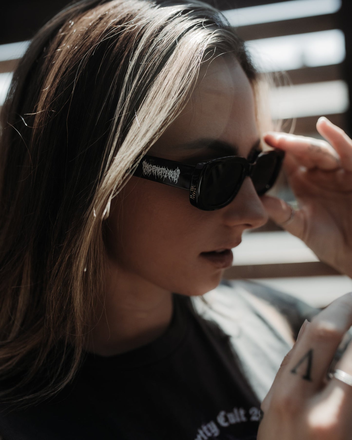 TPC Black Metal Sunglasses