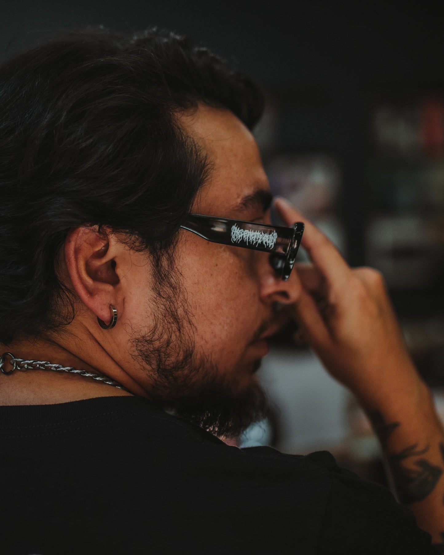 TPC Black Metal Sunglasses