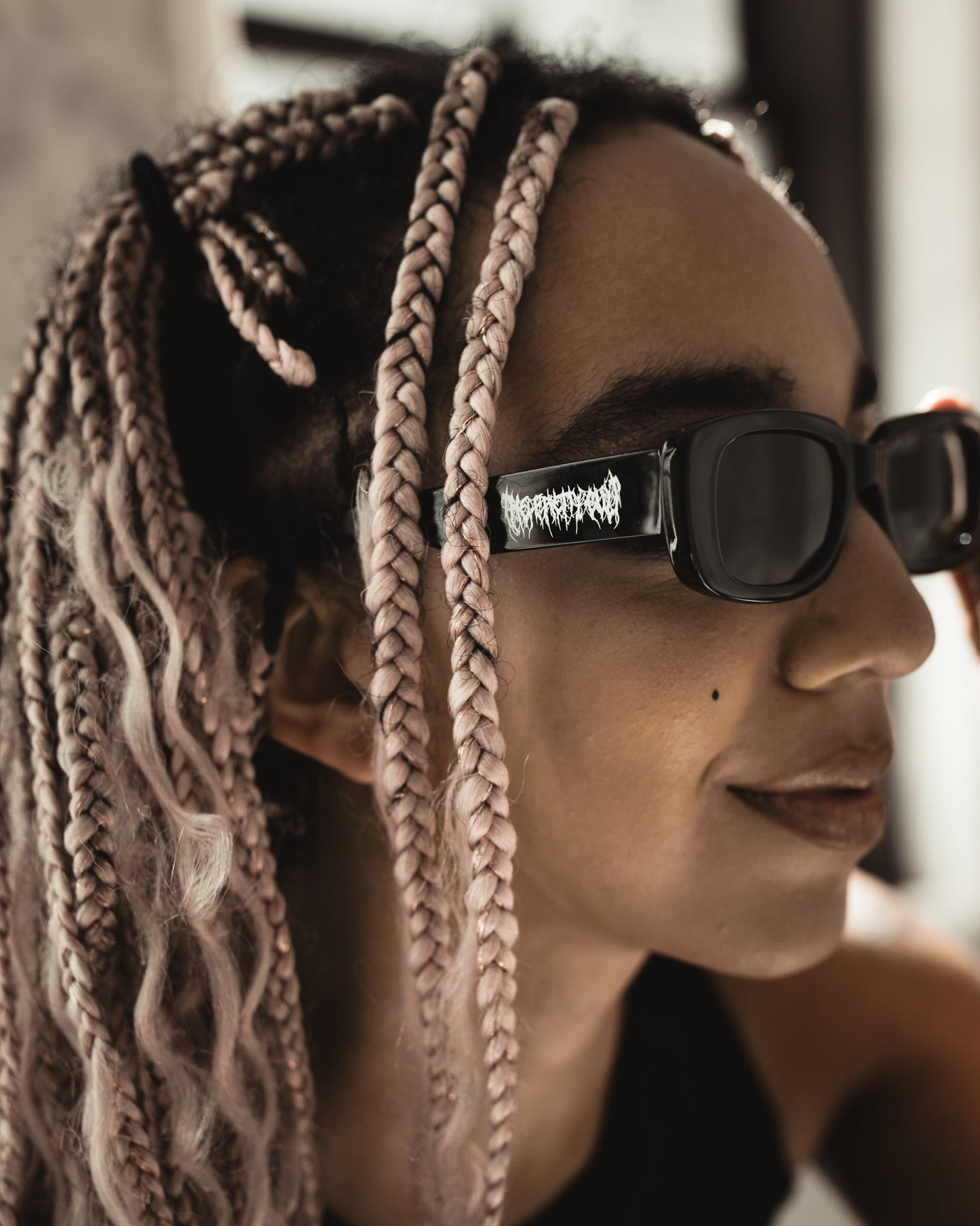 TPC Black Metal Sunglasses