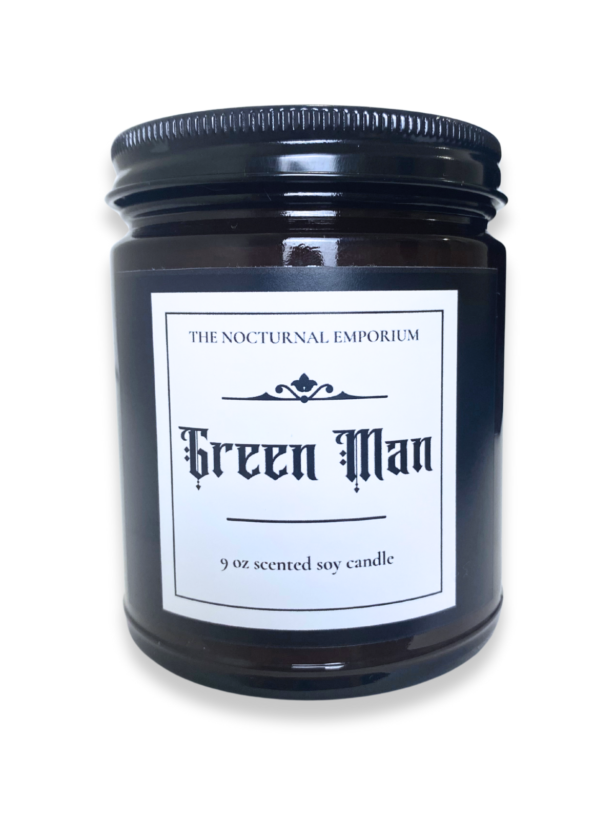 Green Man Jar Candle