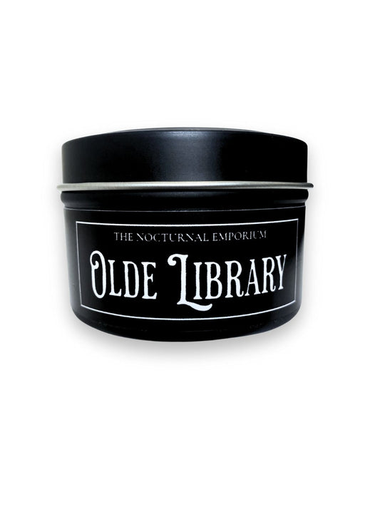 Olde Library Tin Candle