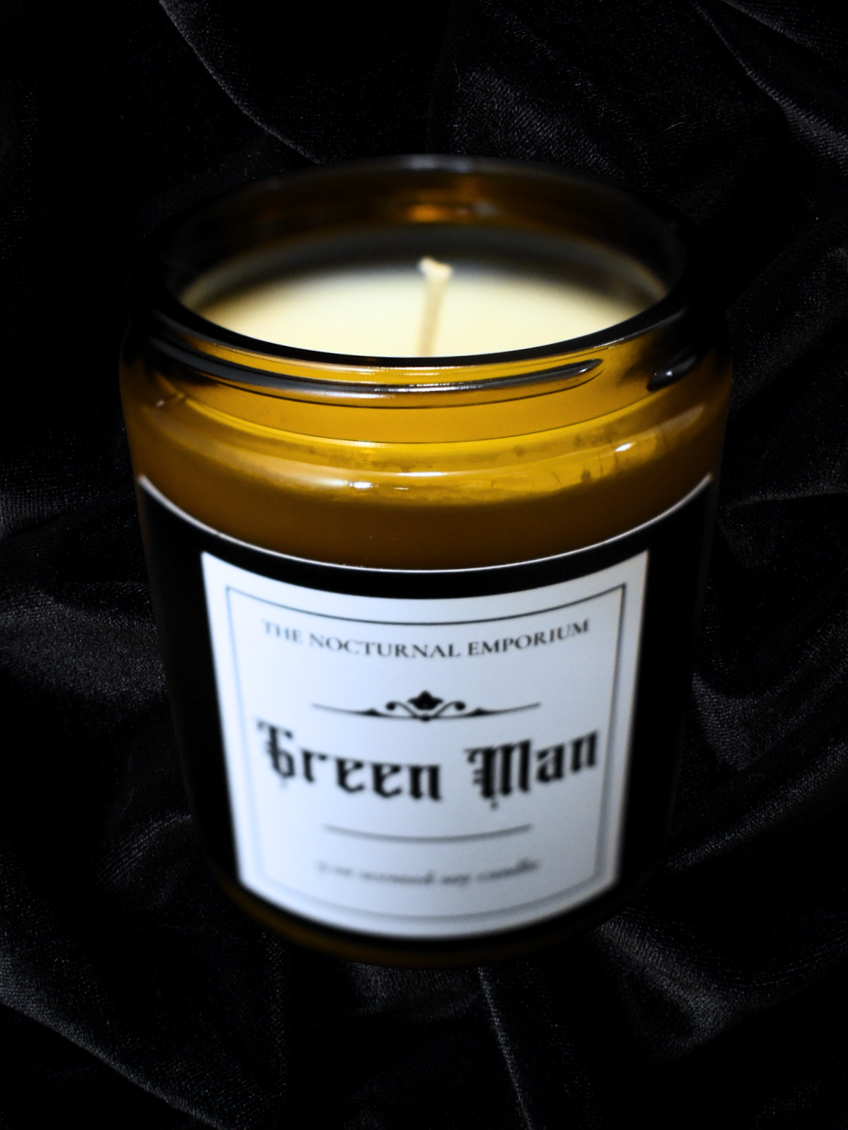 Green Man Jar Candle