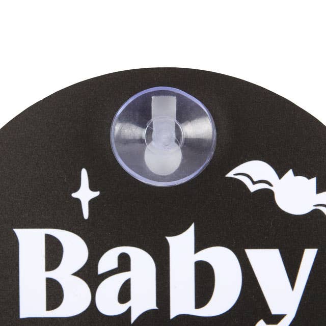 Baby Bat on Board Car Window Sign