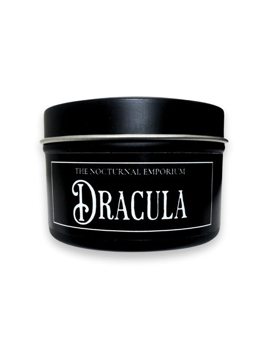 Dracula Tin Candle