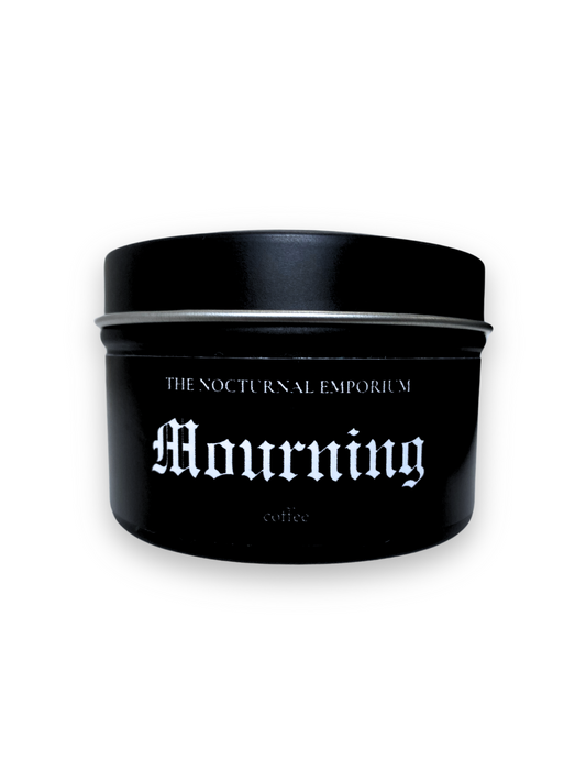 Mourning Tin Candle