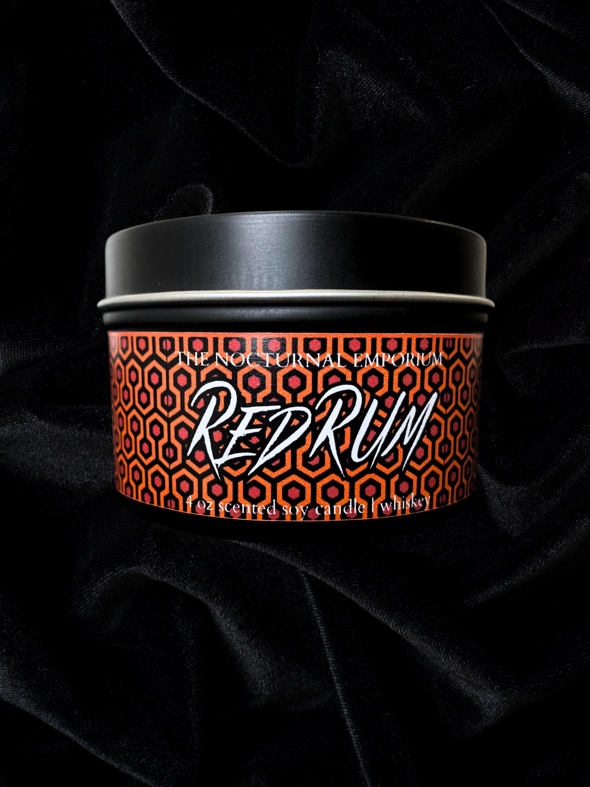 Redrum Tin Candle
