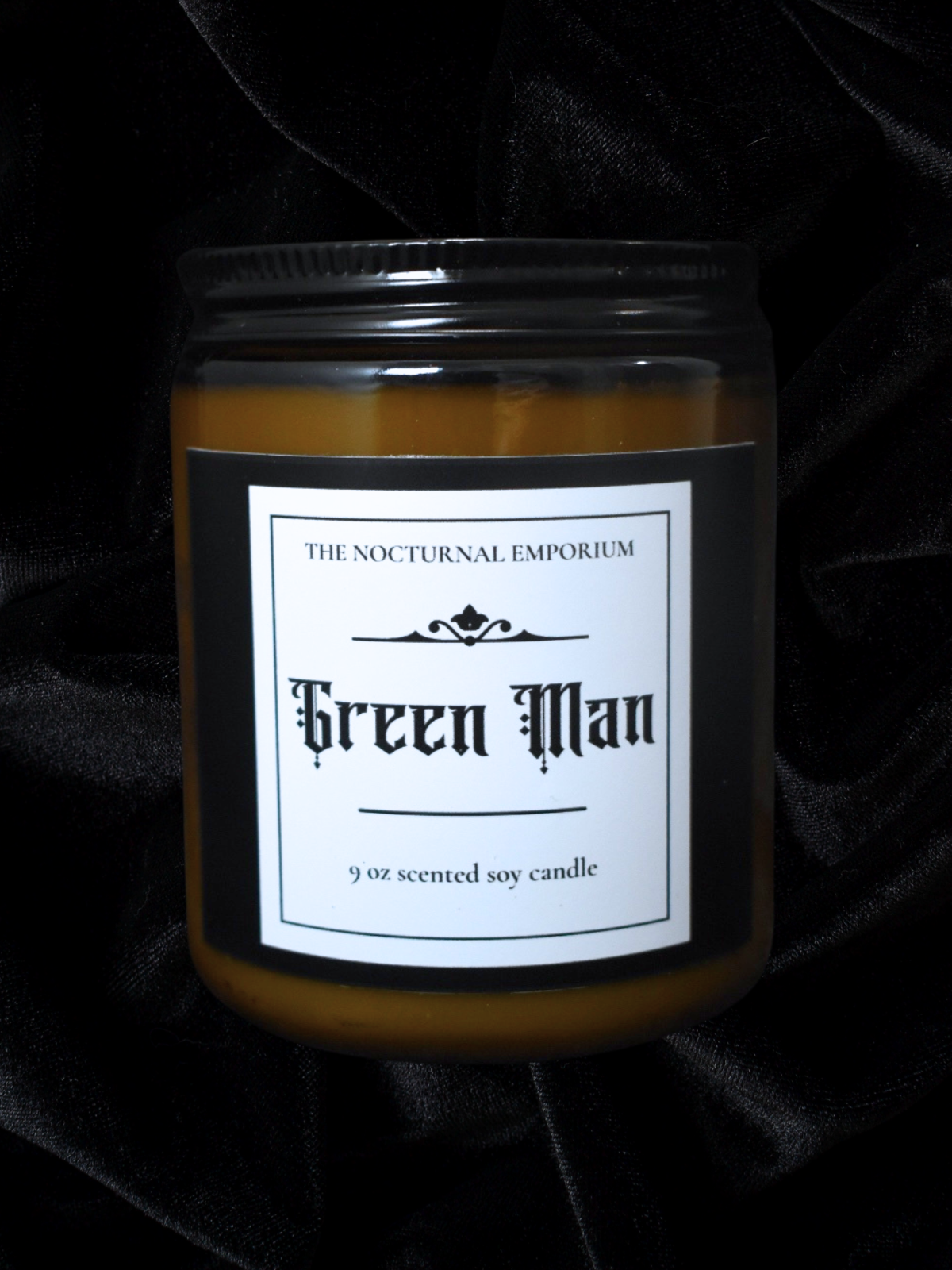 Green Man Jar Candle