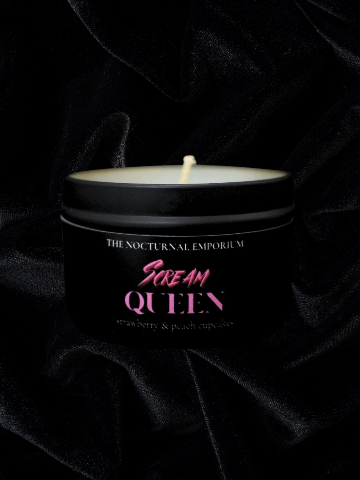 Scream Queen Tin Candle