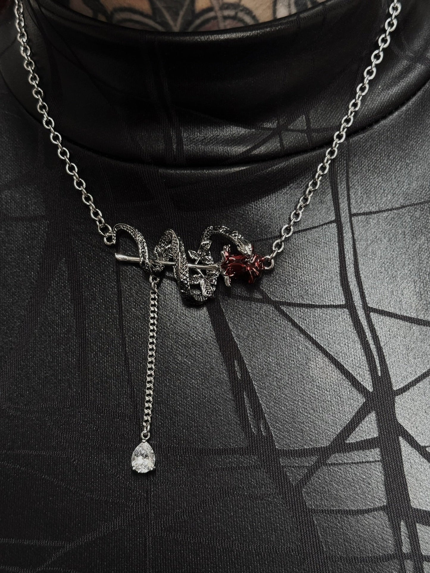 Bloom & Bite Necklace & Earring Set