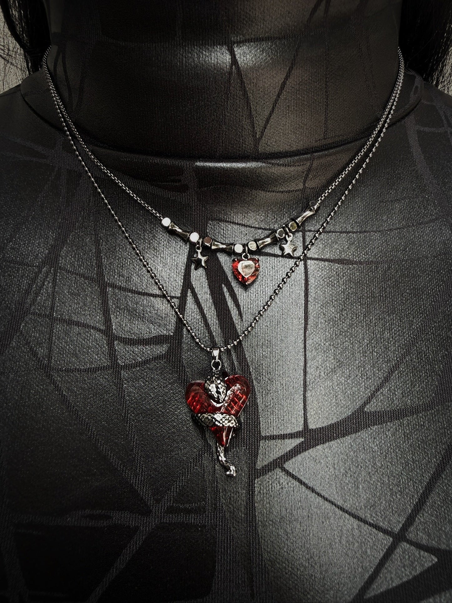 Cœur de Lune Necklace & Earring Set