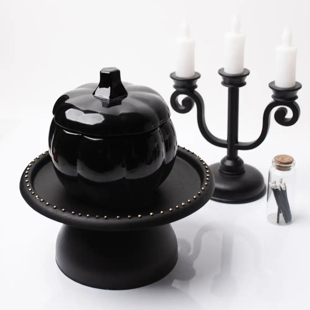 New! Black Pumpkin Candles