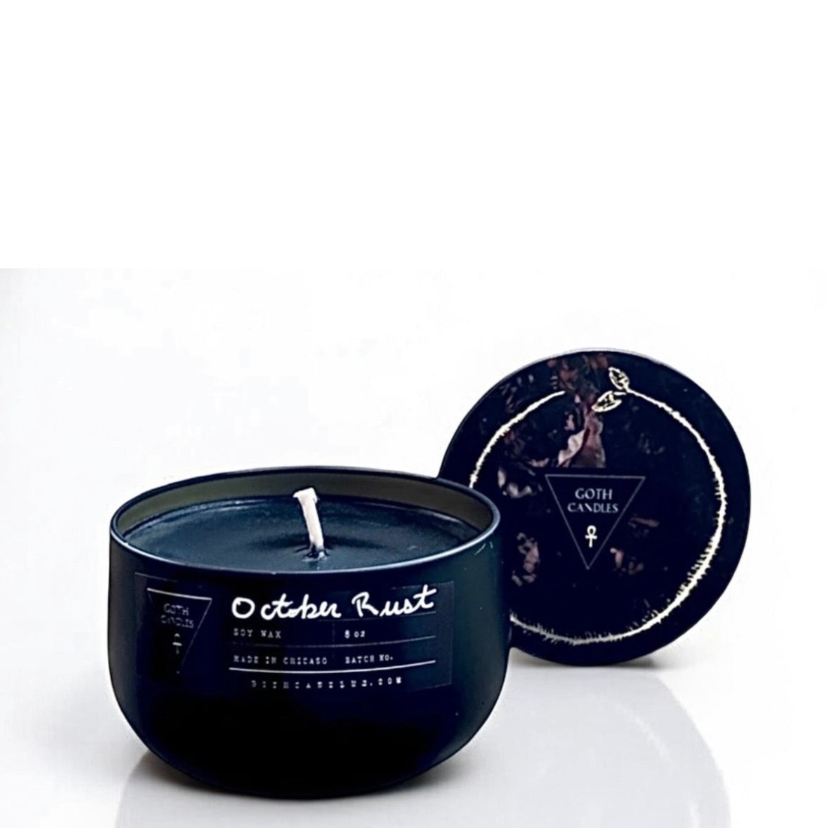 October Rust: Burning Leaves & Fireplace Scented Candle (8oz)