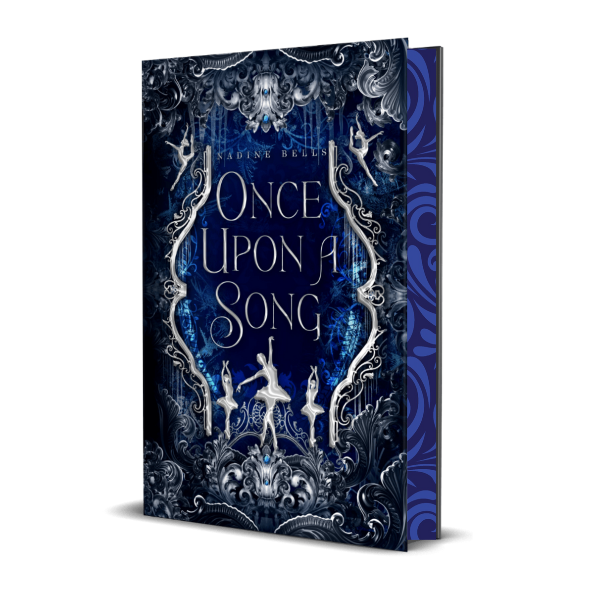 Book cover of 'Once Upon a Song' with decorative elements and ballerina illustrations.