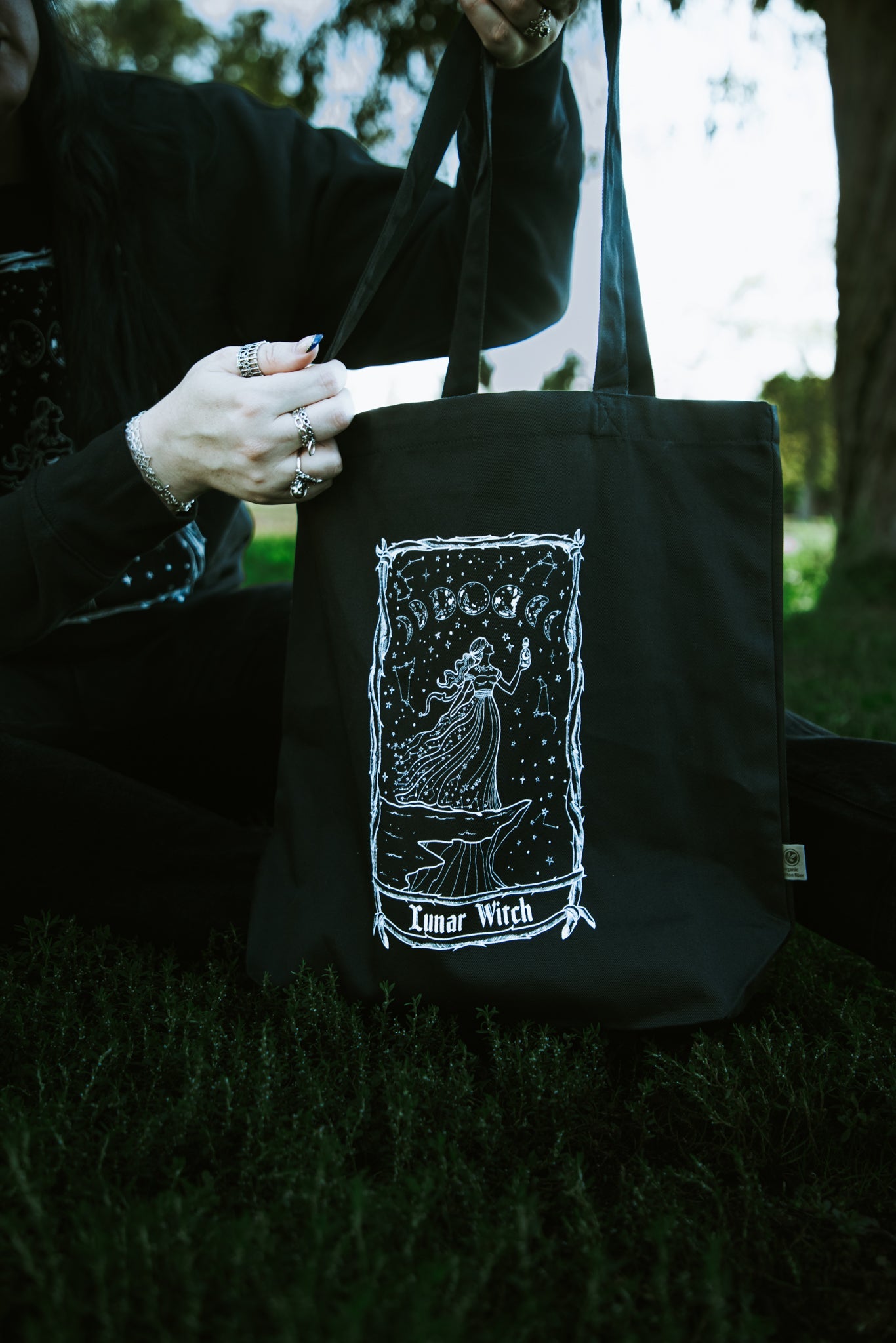 Lunar Witch Tote Bag