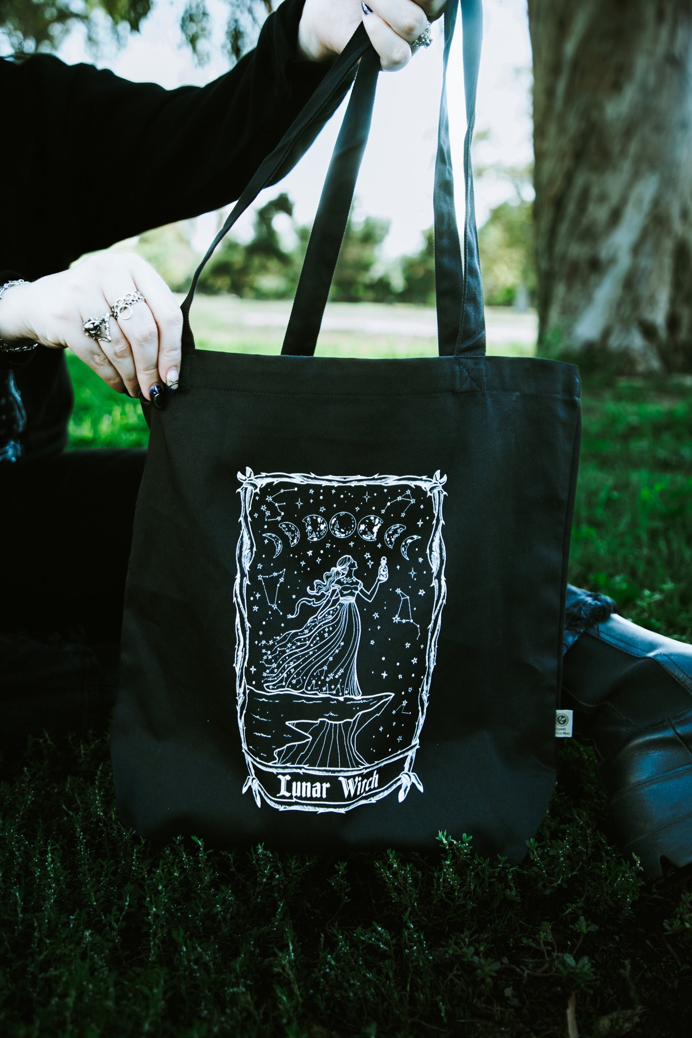 Lunar Witch Tote Bag
