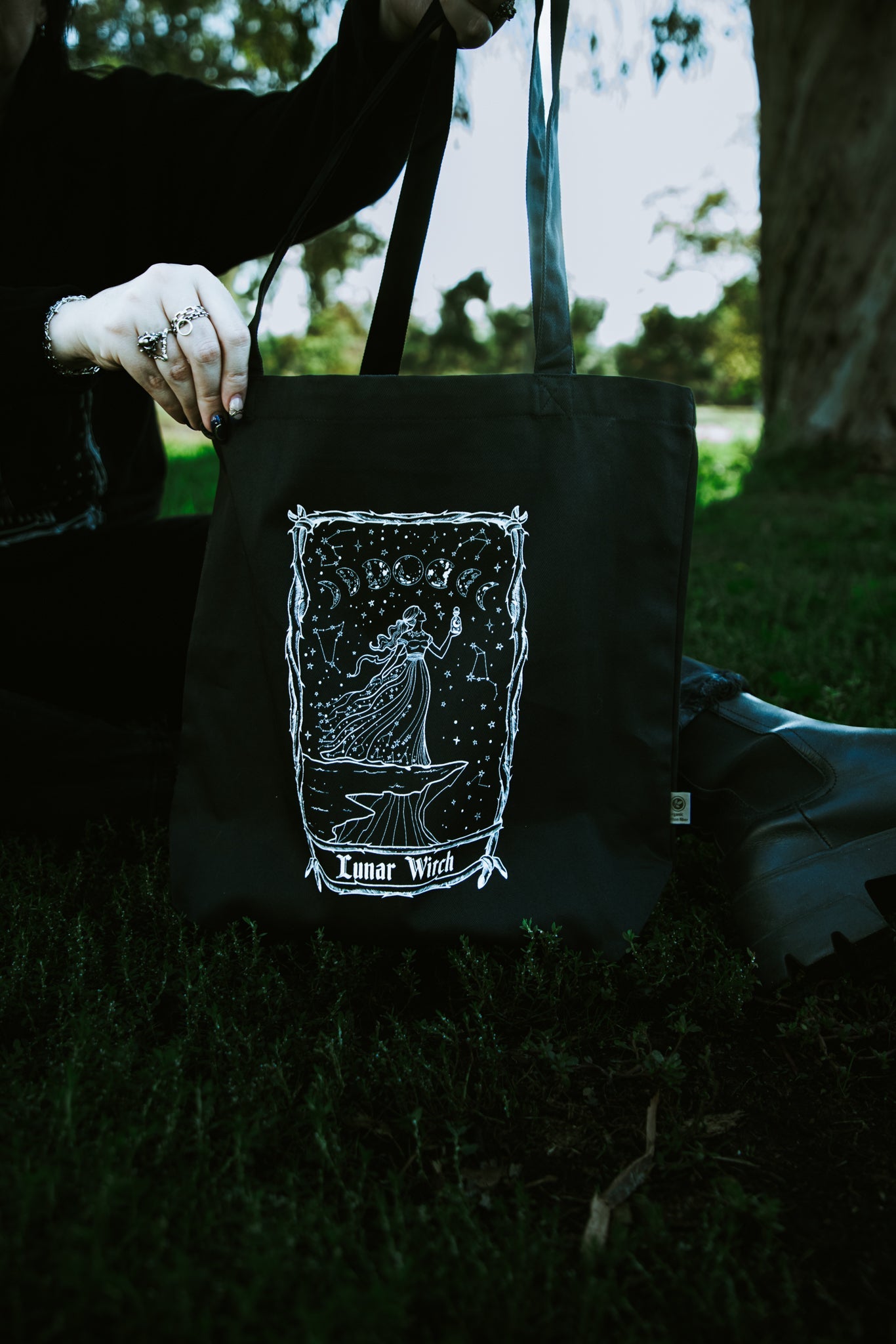 Lunar Witch Tote Bag