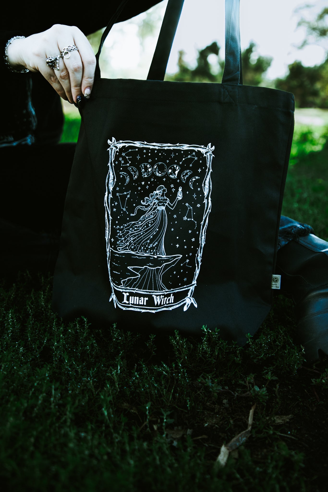 Lunar Witch Tote Bag