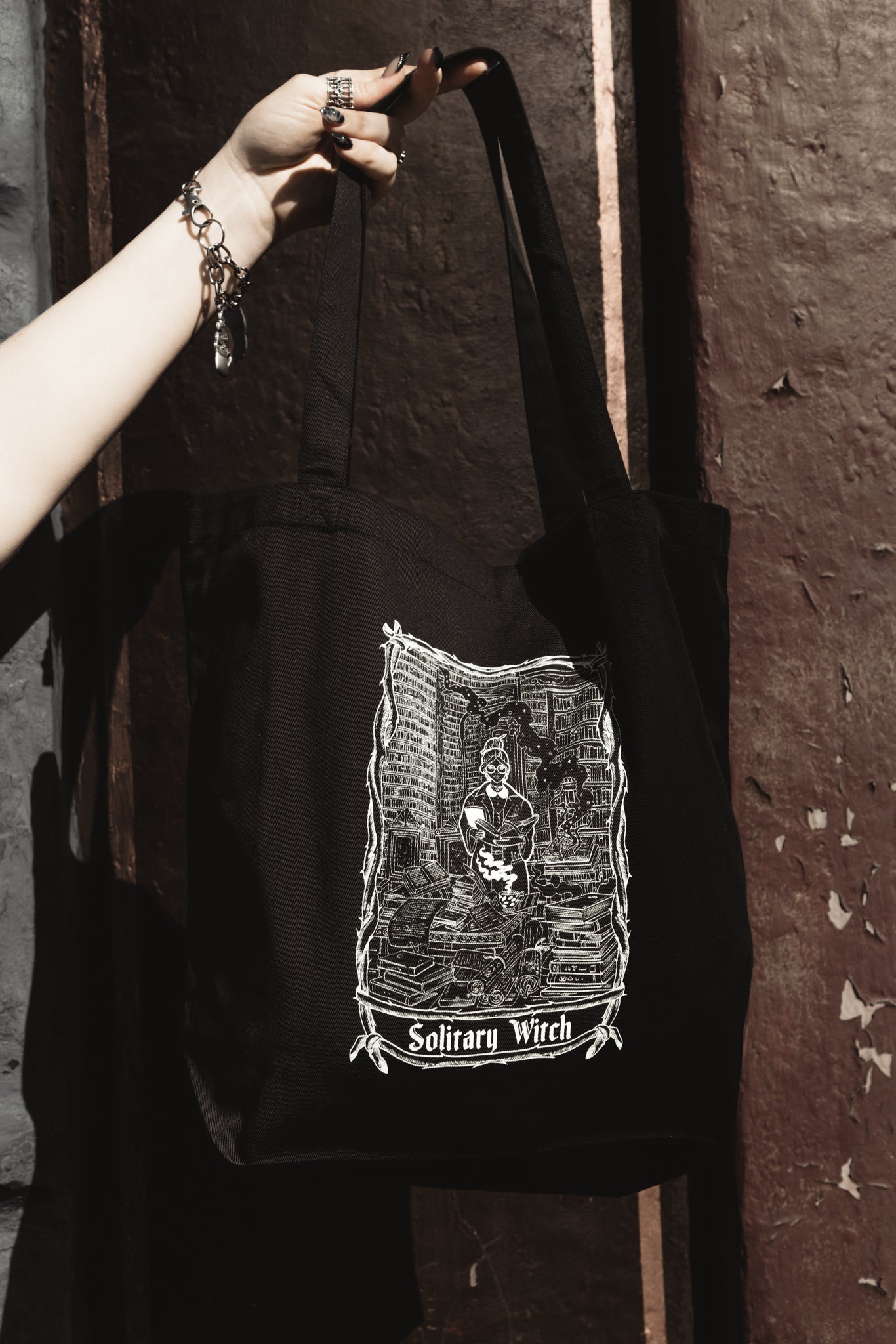Solitary Witch Tote Bag
