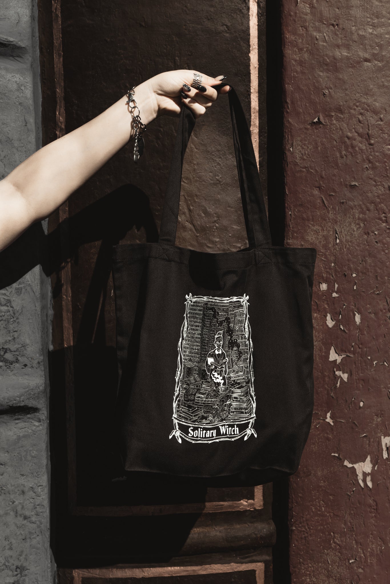 Solitary Witch Tote Bag