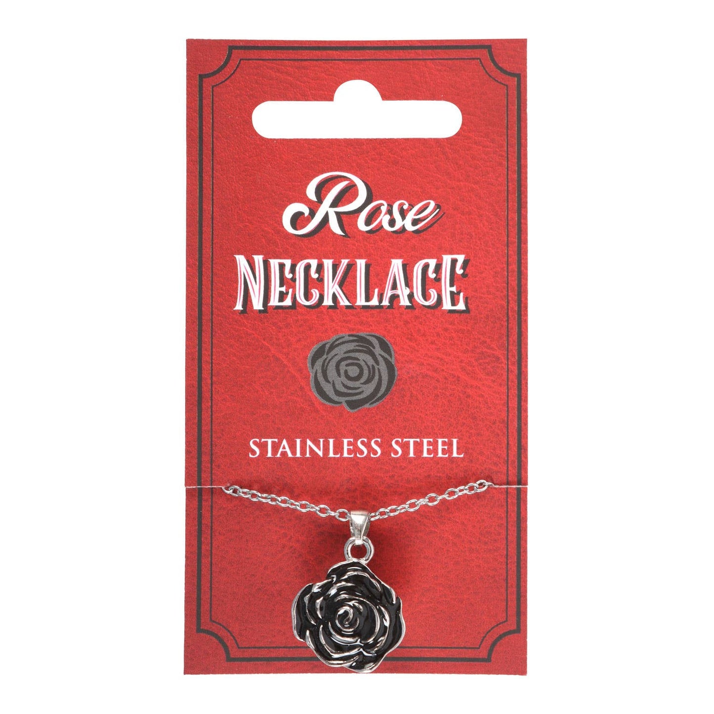 Gothic Rose Pendant Necklace