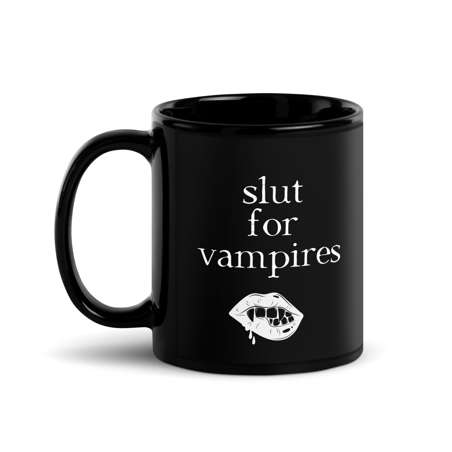 Slut for Vamps Black Glossy Mug