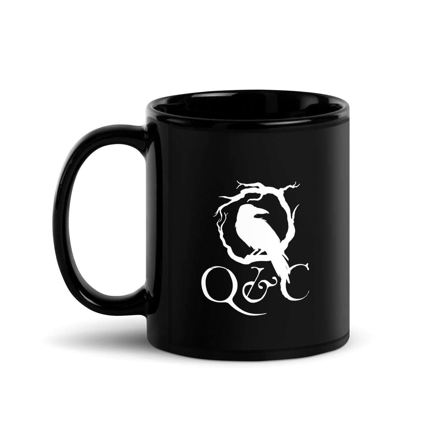 Q&C Glossy Black Mug