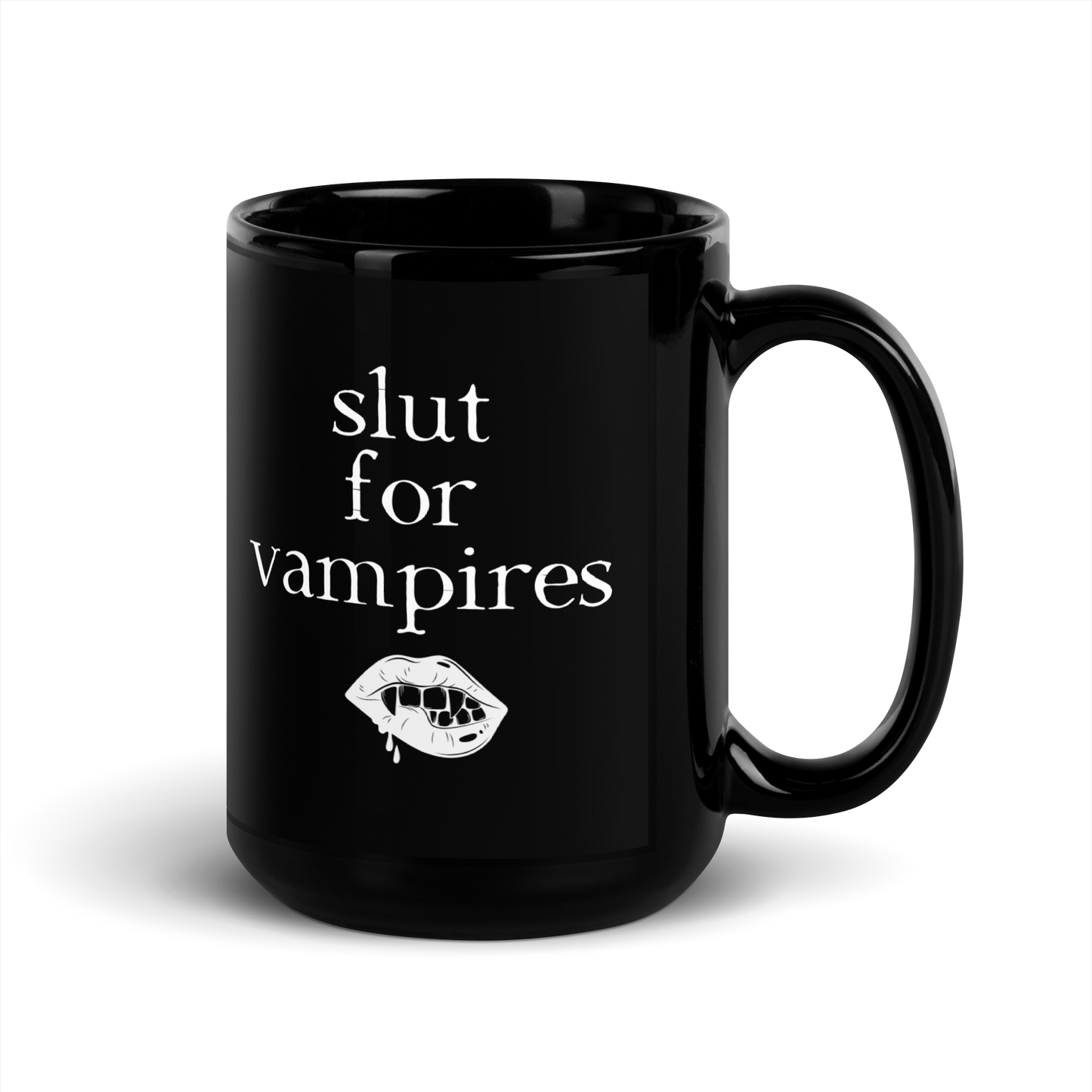 Slut for Vamps Black Glossy Mug