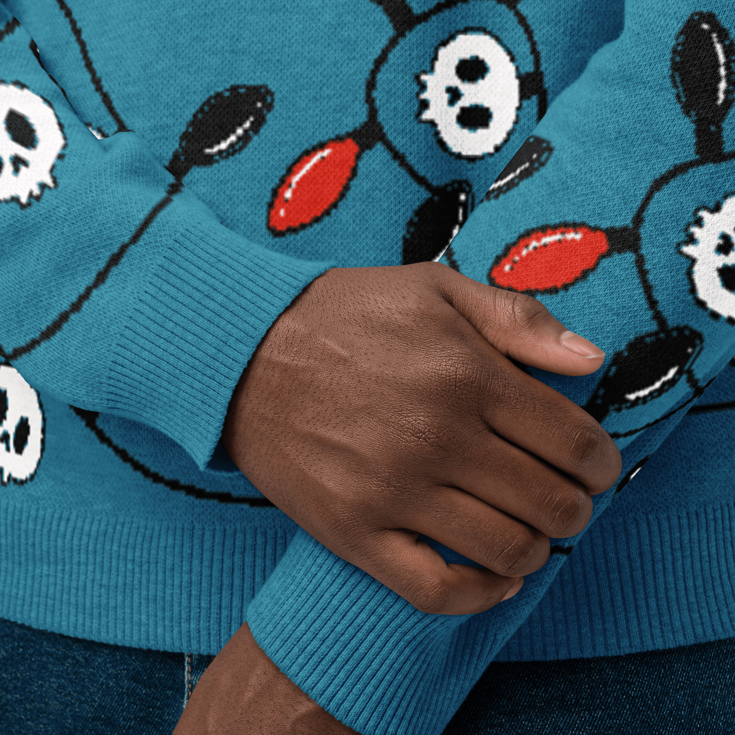 Boney & Bright Blue Knit Sweater