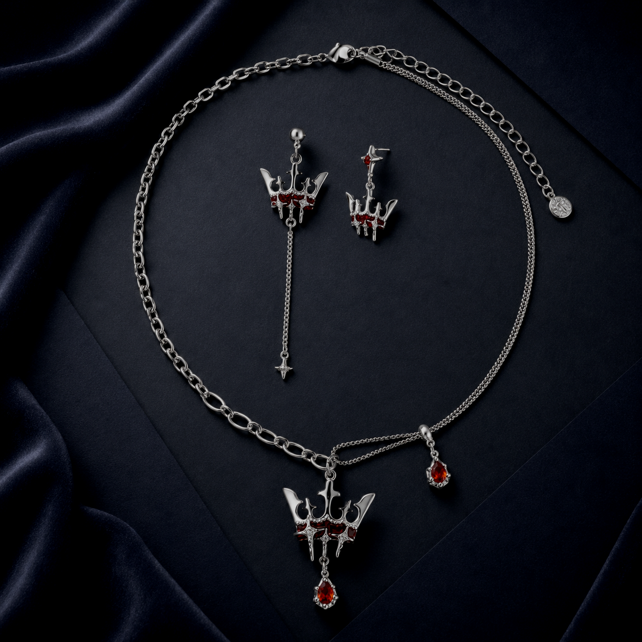 Royal Reliquary Necklace & Earring Set
