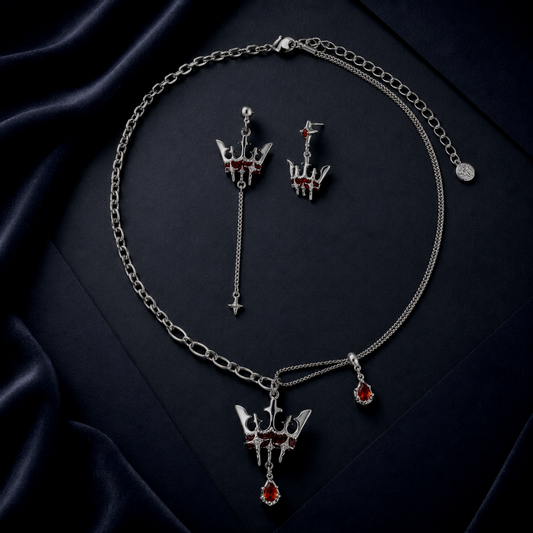 Royal Reliquary Necklace & Earring Set