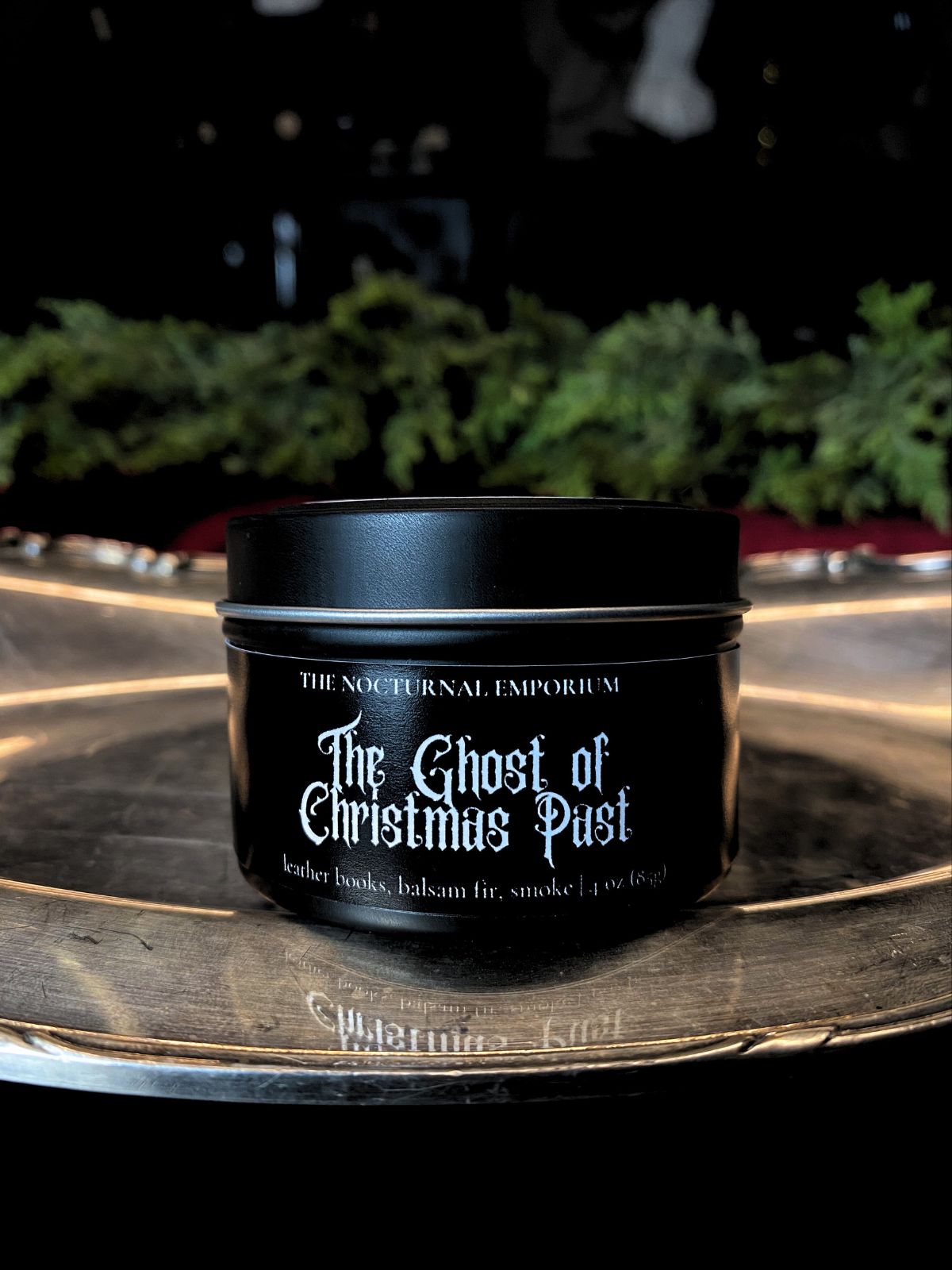 The Ghost of Christmas Past Tin Candle