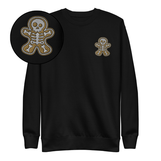 Gingerdead Man Embroidered Sweatshirt