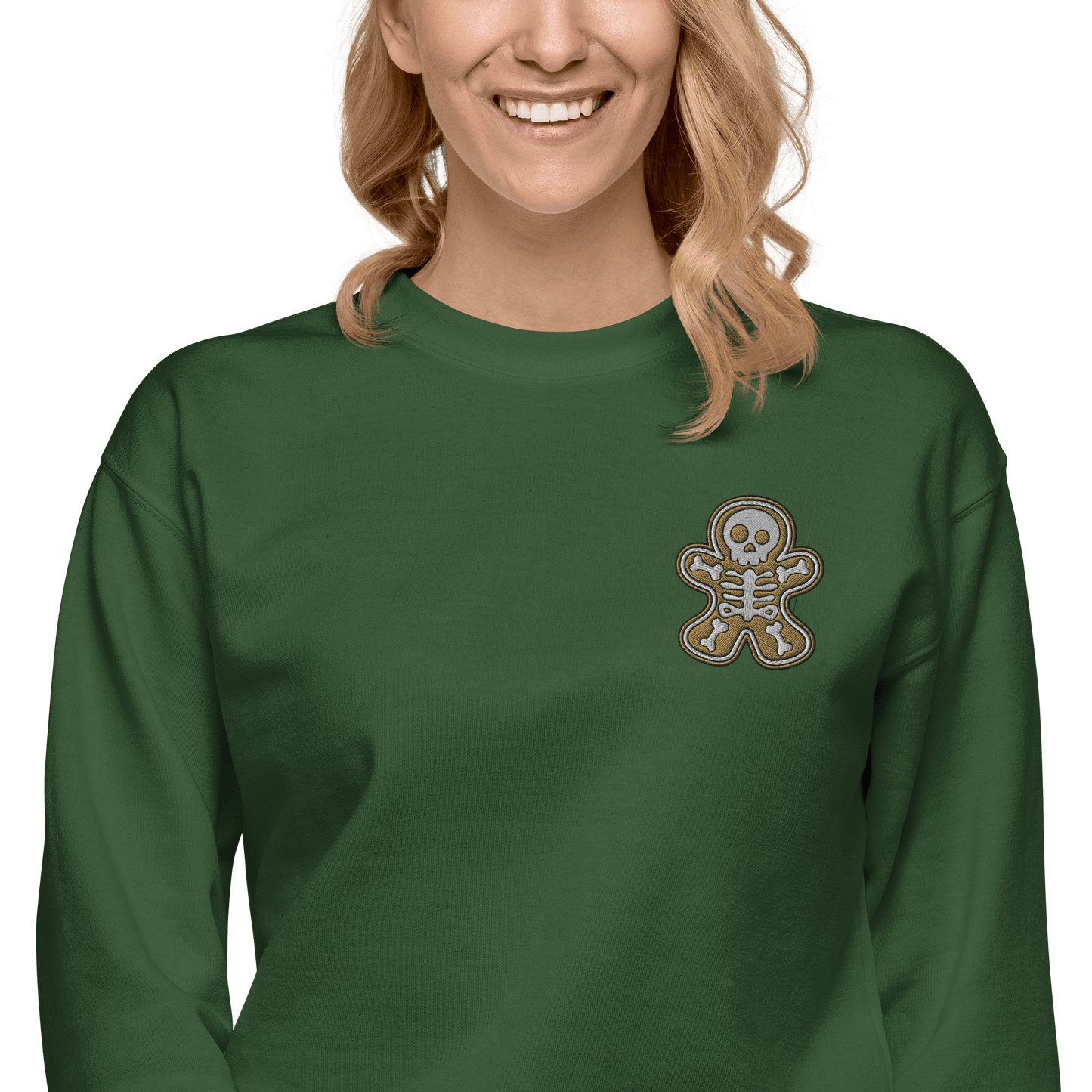 Gingerdead Man Embroidered Sweatshirt