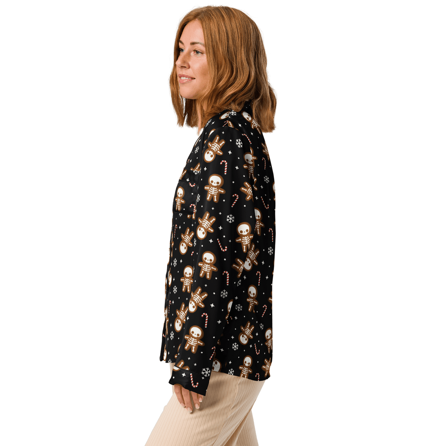 Gingerdead Men Silky Pajama Top