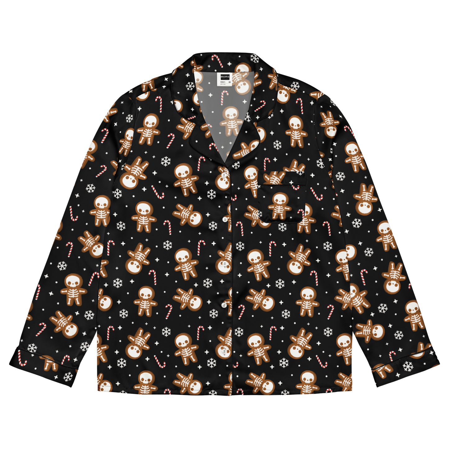 Gingerdead Men Silky Pajama Top